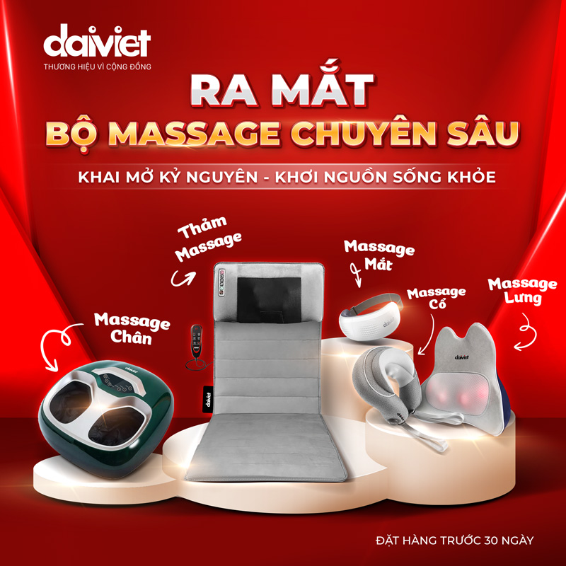 Đại Việt ra mắt dụng cụ massage chuyên sâu: sức khỏe là tài sản quý nhất