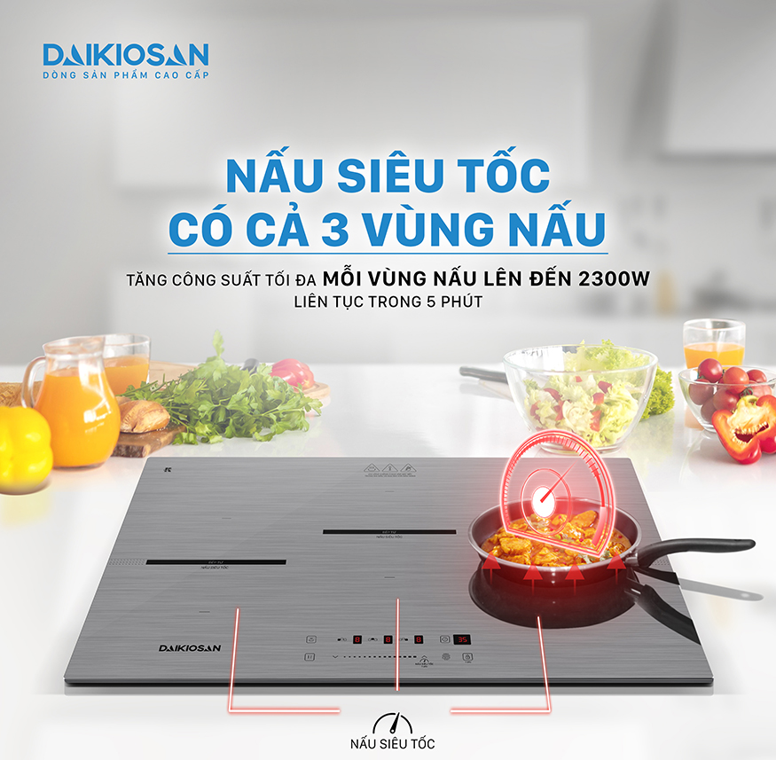 Bếp từ đôi Daikiosan DKT-300002