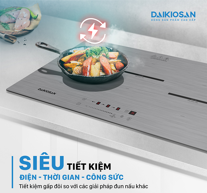 Bếp từ đôi Daikiosan DKT-300002