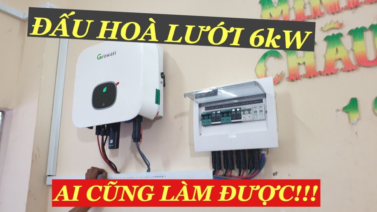 Quy Trình Lắp Đặt Một Hệ Thống Điện Năng Lượng Mặt Trời Hoà lưới 6KW như thế nào?