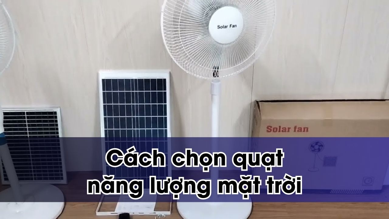 Quạt năng lượng mặt trời: Giải pháp tiết kiệm năng lượng hiệu quả cho ngôi nhà của bạn