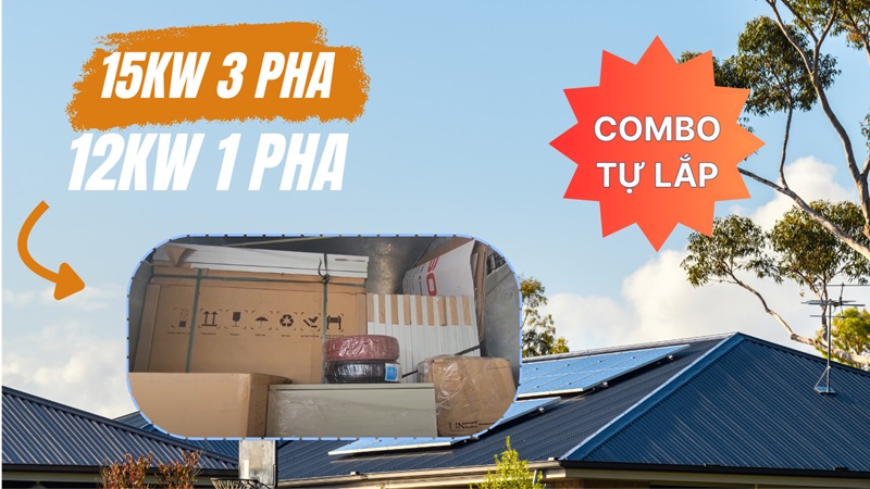 Combo điện mặt trời tự lắp - Tiết kiệm, an toàn, sinh lời