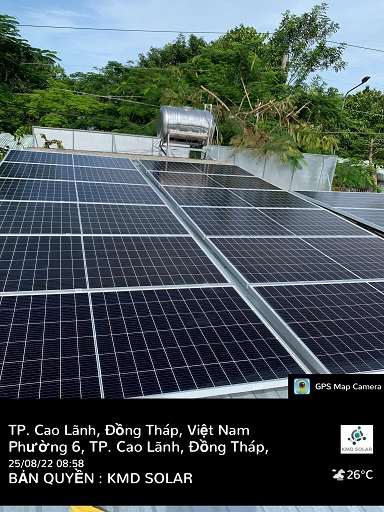 Lắp đặt hệ thống điện năng lượng mặt trời tại Đồng Tháp
