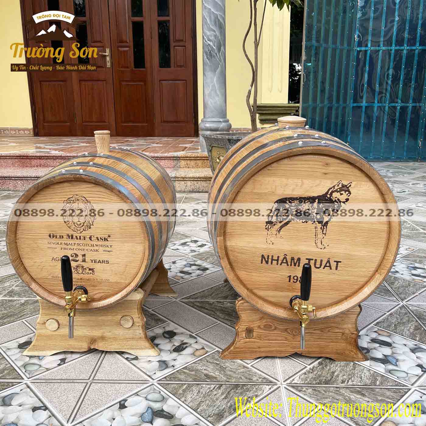 thùng gỗ sồi tại Cao Bằng