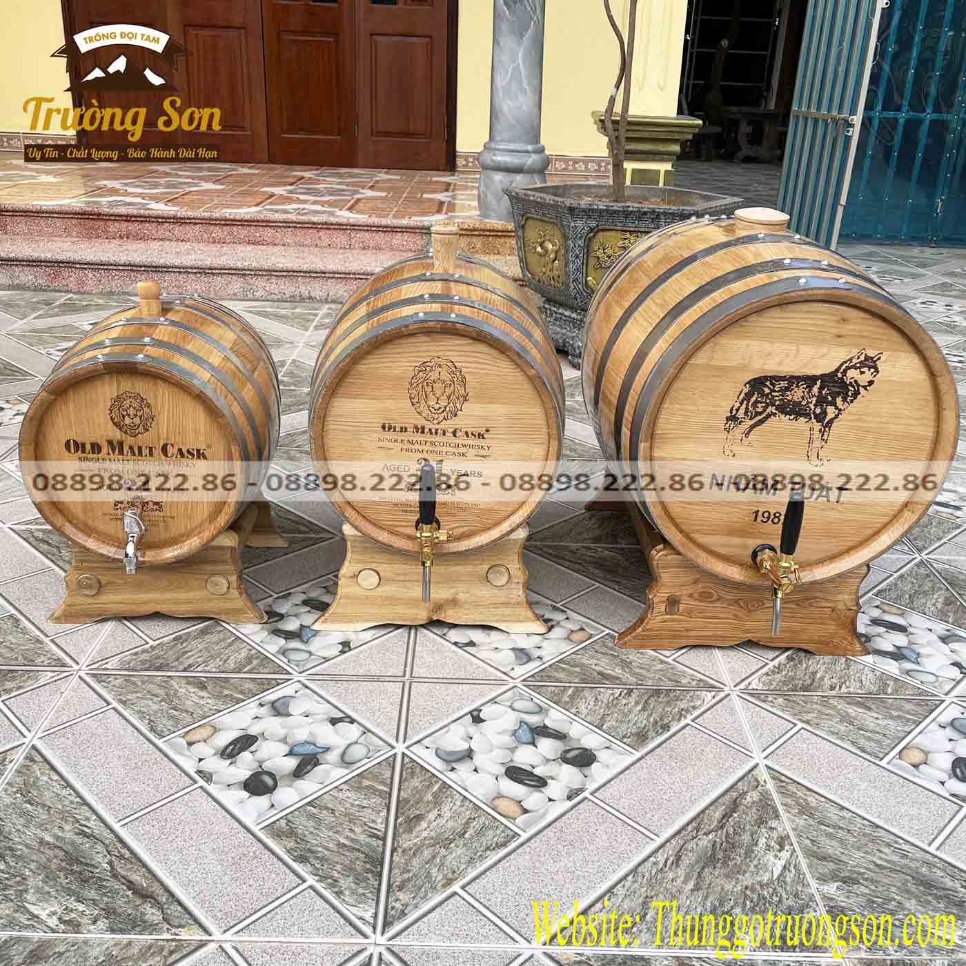 Thùng gỗ sồi cao cấp