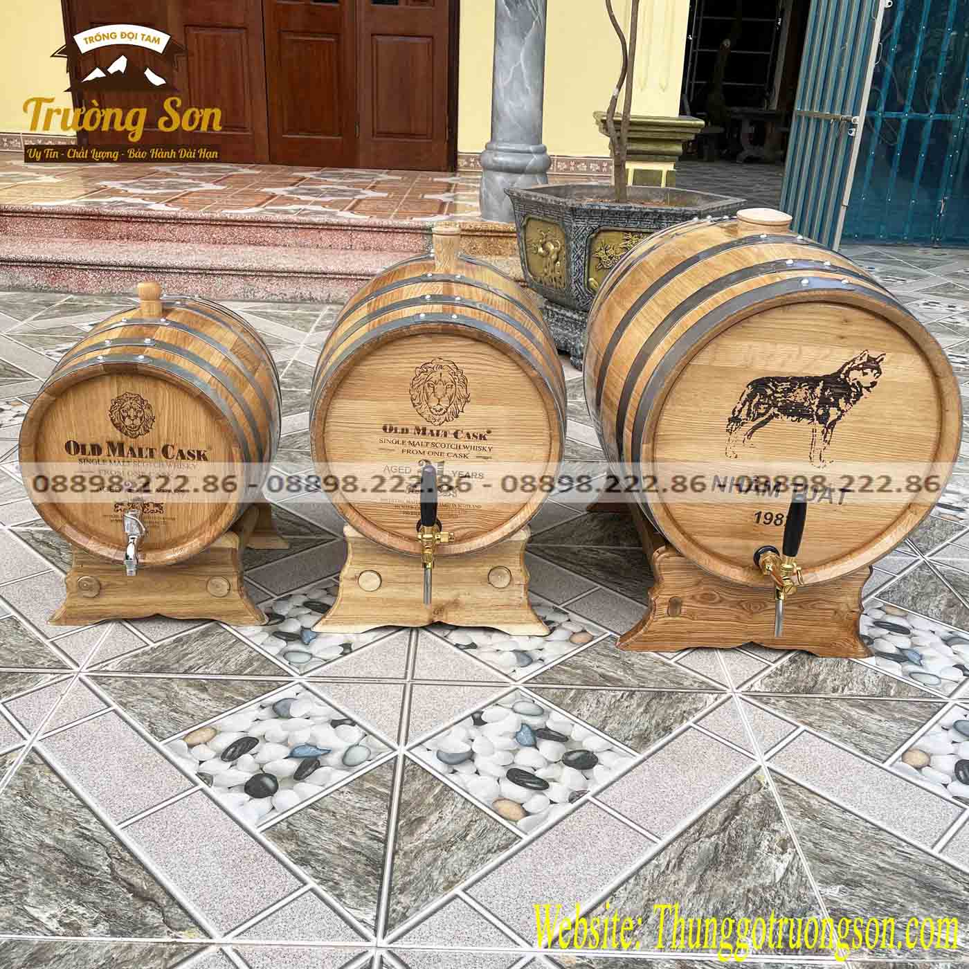 Mua thùng rượu gỗ sồi tại Trường Sơn