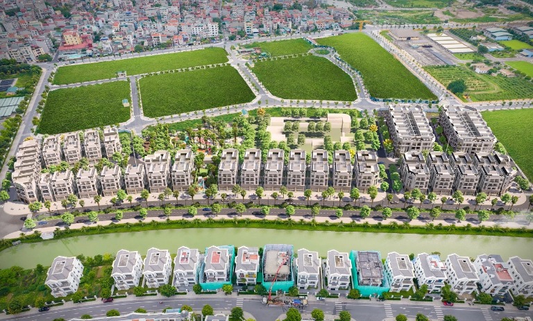 Chuyển nhượng suất ngoại giao đẹp nhất biệt thự song lập tại dự án The Diamond Point (khu đấu giá C14 Phúc Đồng, Long Biên, Hà Nội).