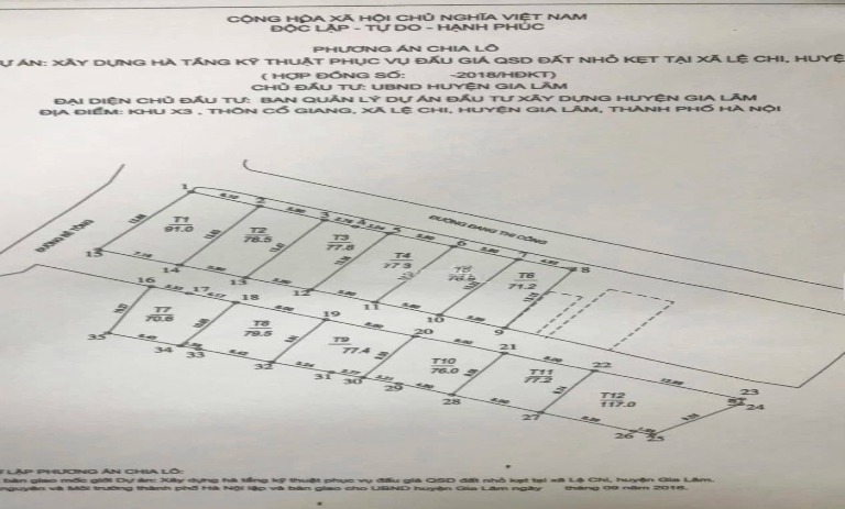 Chính chủ cần bán 77.5m2 đất đấu giá thôn Cổ Giang, Lệ Chi, Gia Lâm. Đường oto tránh. Giá đầu tư.