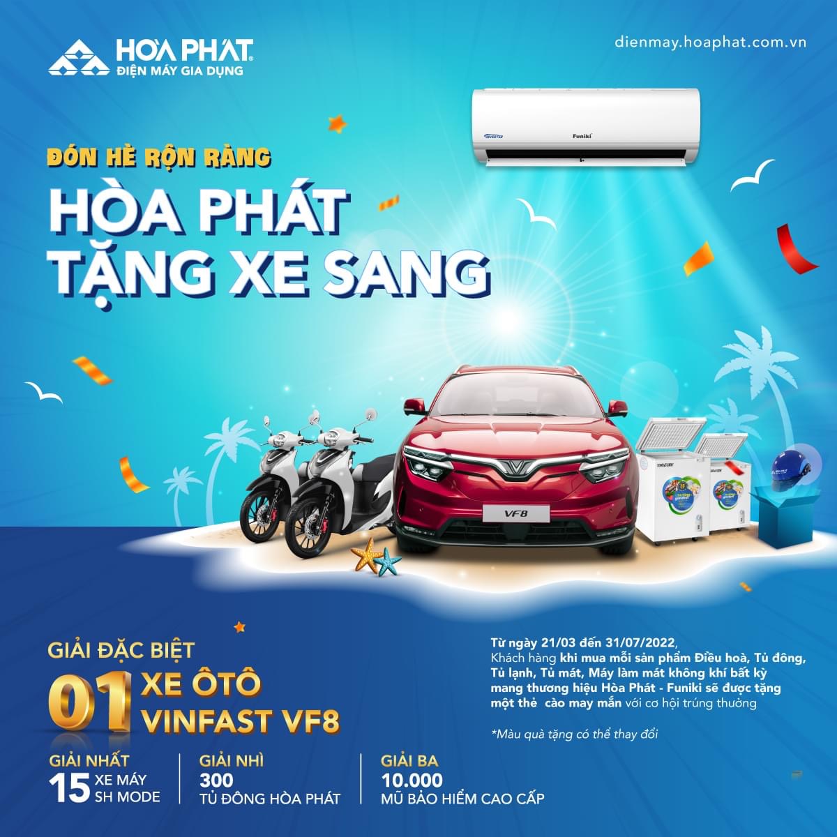 ĐÓN HÈ RỘN RÀNG – HÒA PHÁT TẶNG XE SANG️