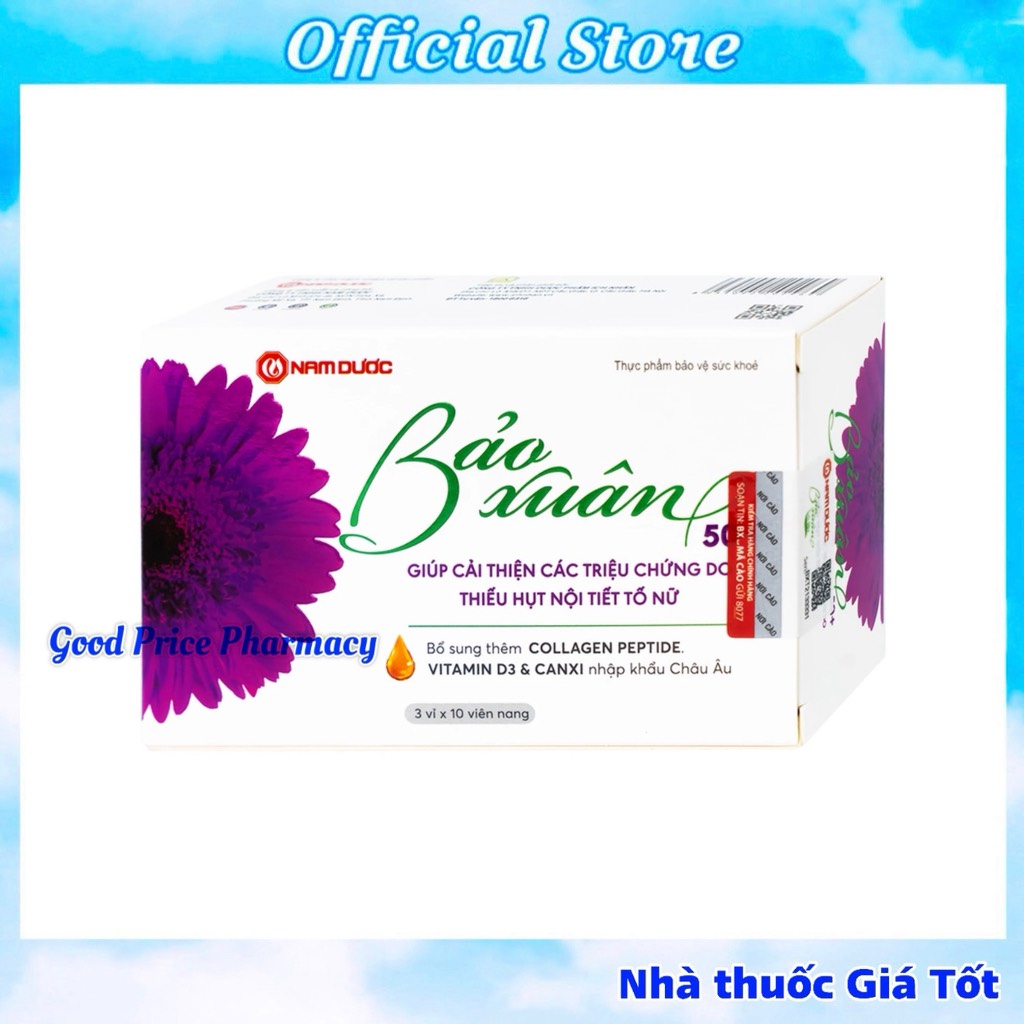 VIÊN UỐNG BẢO XUÂN TÍM HỘP 30 VIÊN