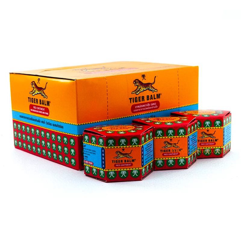COMBO 12 LỌ CÙ LÀ TIGER BALM ĐỎ (TIGER BALM RED OINTMENT)