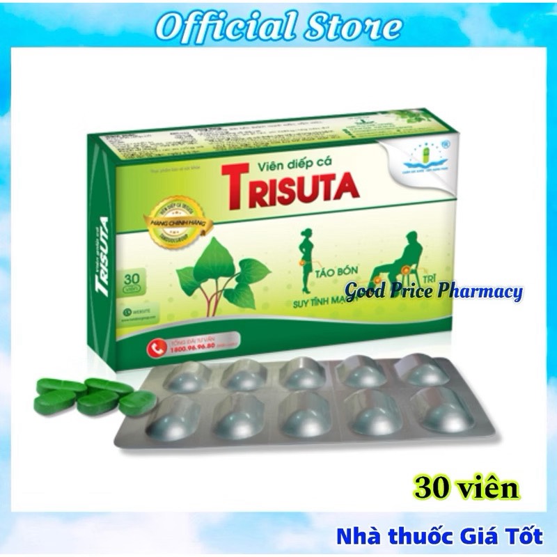 VIÊN GIẤP CÁ TRISUTA TÂM DƯỢC HỘP 30 VIÊN