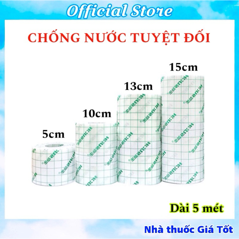 Cuộn Băng Keo Y Tế Trong Suốt Chống Thấm Nước Có Thể Tắm Rửa Được