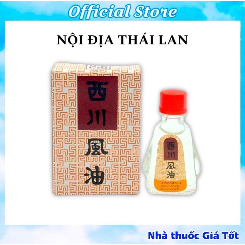 Dầu Gió Thái Lan Nước Trắng SEE CHUAN OIL - Dầu Thái Lan Hàng Nội Địa