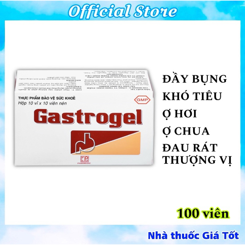 Viên Nhai Gastrogel Hỗ Trợ Giảm Đầy Bụng Khó Tiêu Ợ Hơi Ợ Chua