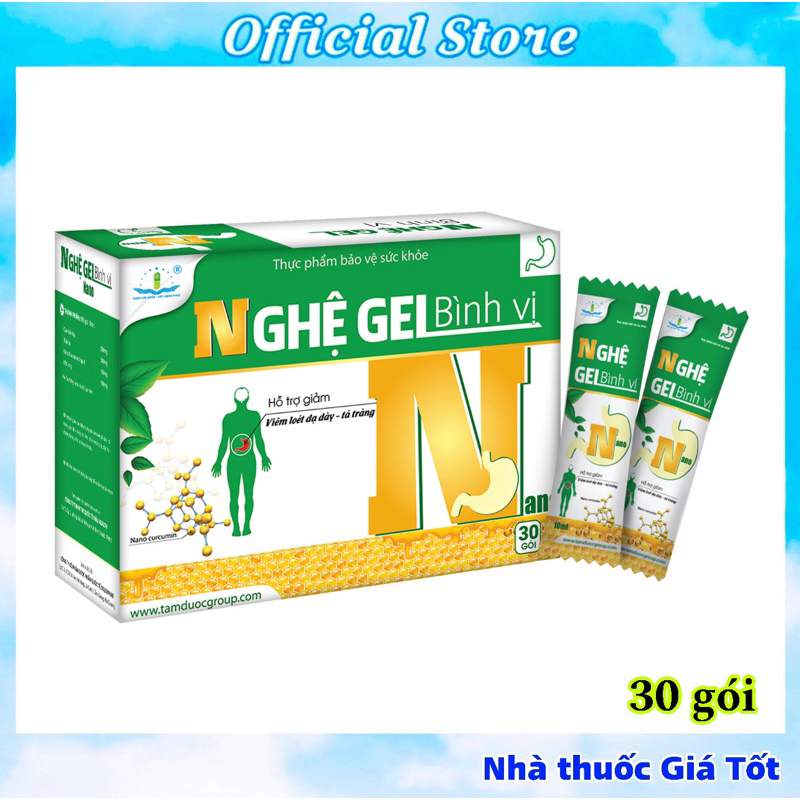 Nghệ Bình Vị Gel Dạ Dày Chữ N - Hỗ Trợ Giảm Viêm Loét Dạ Dày Tá Tràng