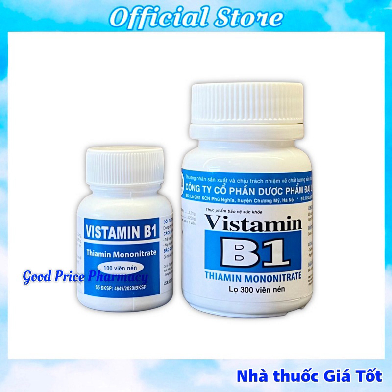 Vitamin B1 Đại Uy Hỗ Trợ Bổ Sung Vitamin B1 Cho Cơ Thể, Gội Đầu Chống Rụng Tóc