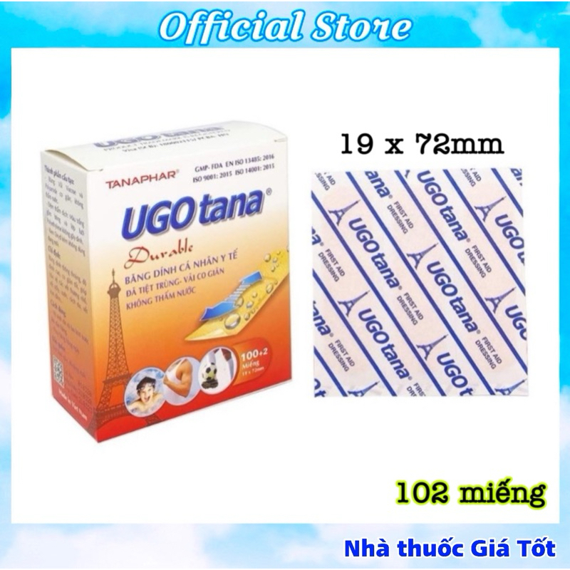 Hộp 102 Miếng Băng Cá Nhân UGOTANA