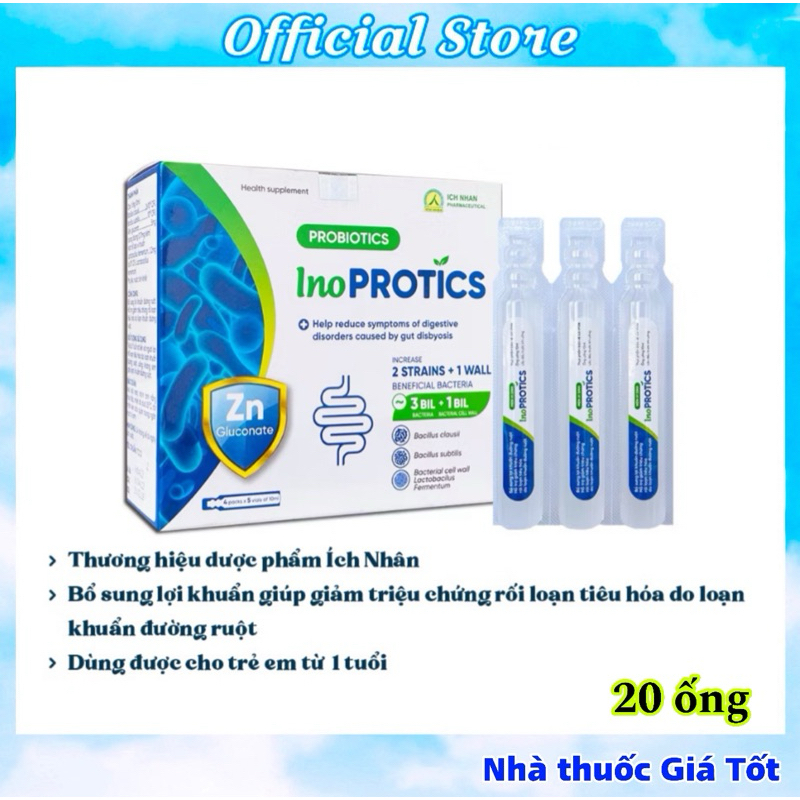 Men Vi Sinh INO PROTICS Bổ Sung Lợi Khuẩn Đường Ruột Giảm Rối Loạn Tiêu Hoá