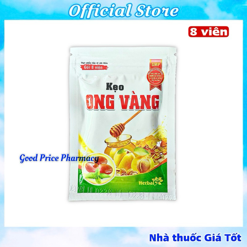 Kẹo Ong Vàng Thông Cổ, Giảm Ho Viêm Họng, Khan Tiếng