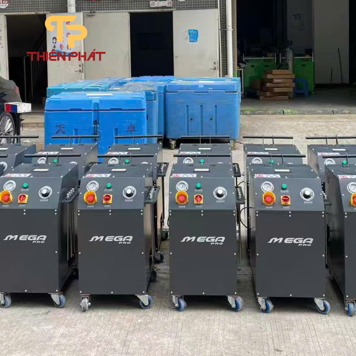 Máy Bắn Đá Khô CO₂ Mega Pro - Vệ Sinh Carbon Buồng Đốt, Van Nạp Ô Tô