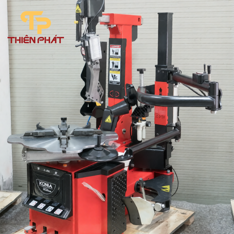 Máy tháo lốp không lơ via, kèm bộ hỗ trợ và bộ nâng lốp Konia K-26L - 12-26 inch