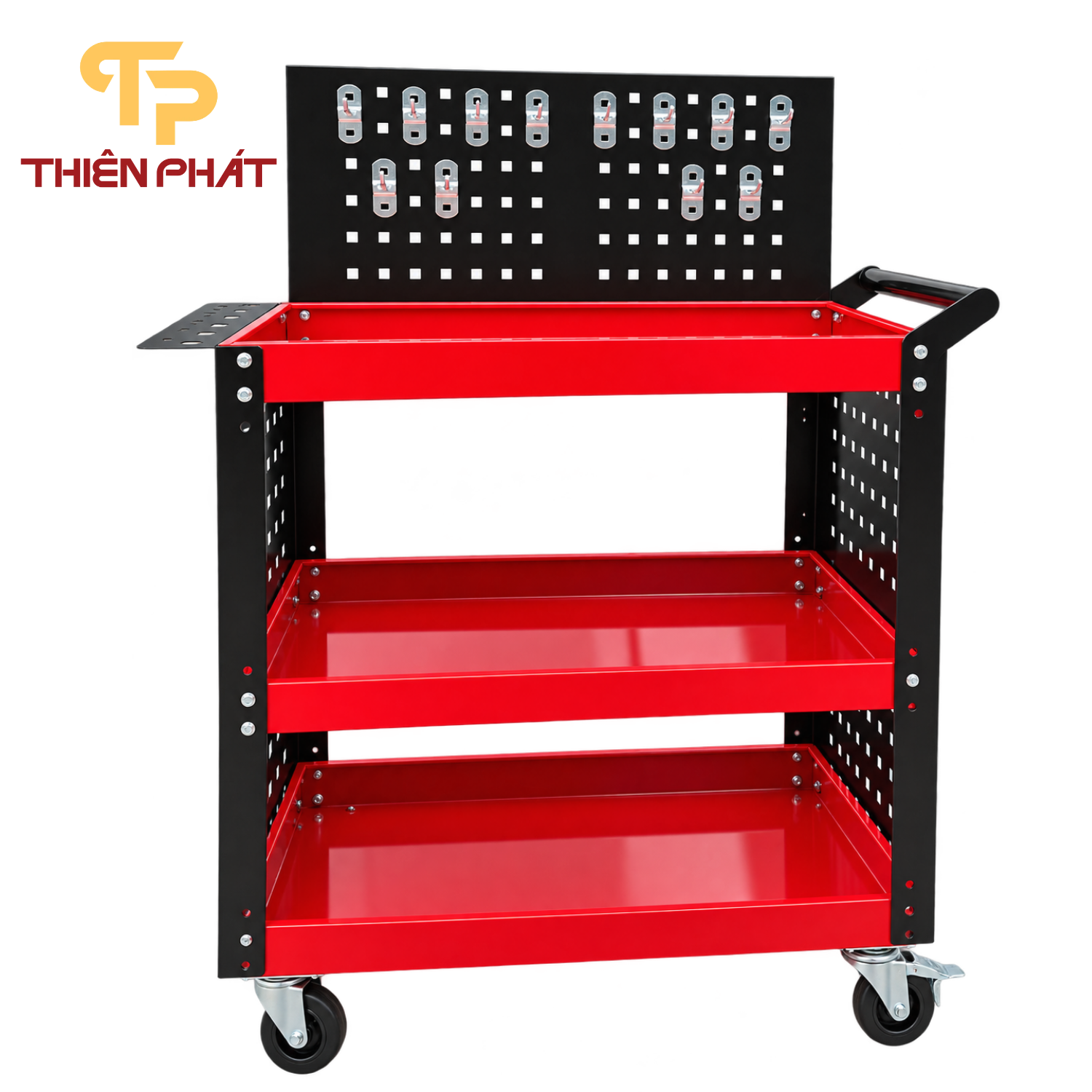 Kệ đựng dụng cụ, đồ nghề 3 tầng  kèm móc treo Thiên Phát TP28