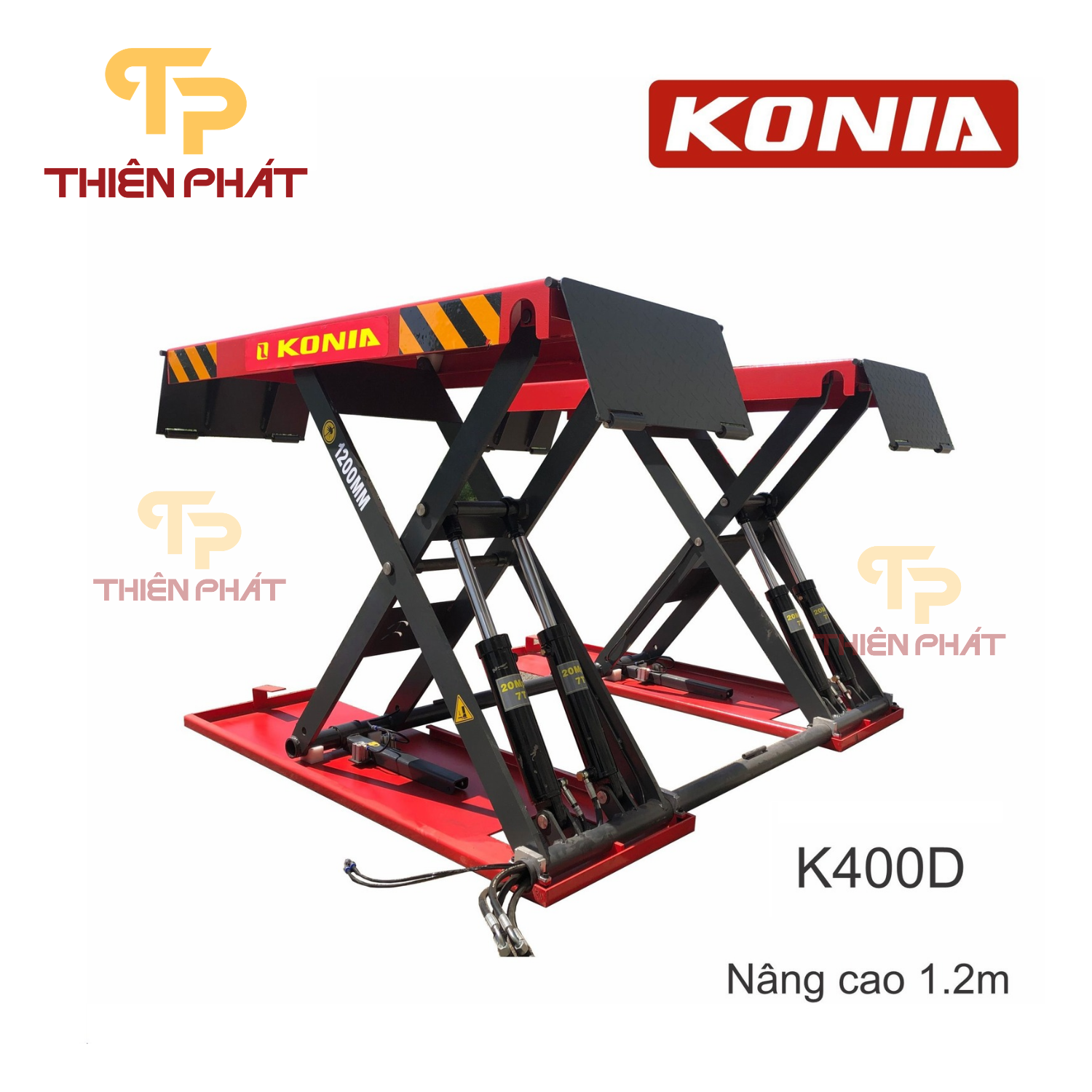 K400D | CẦU NÂNG KIỂU XẾP, NÂNG CAO 1.2M