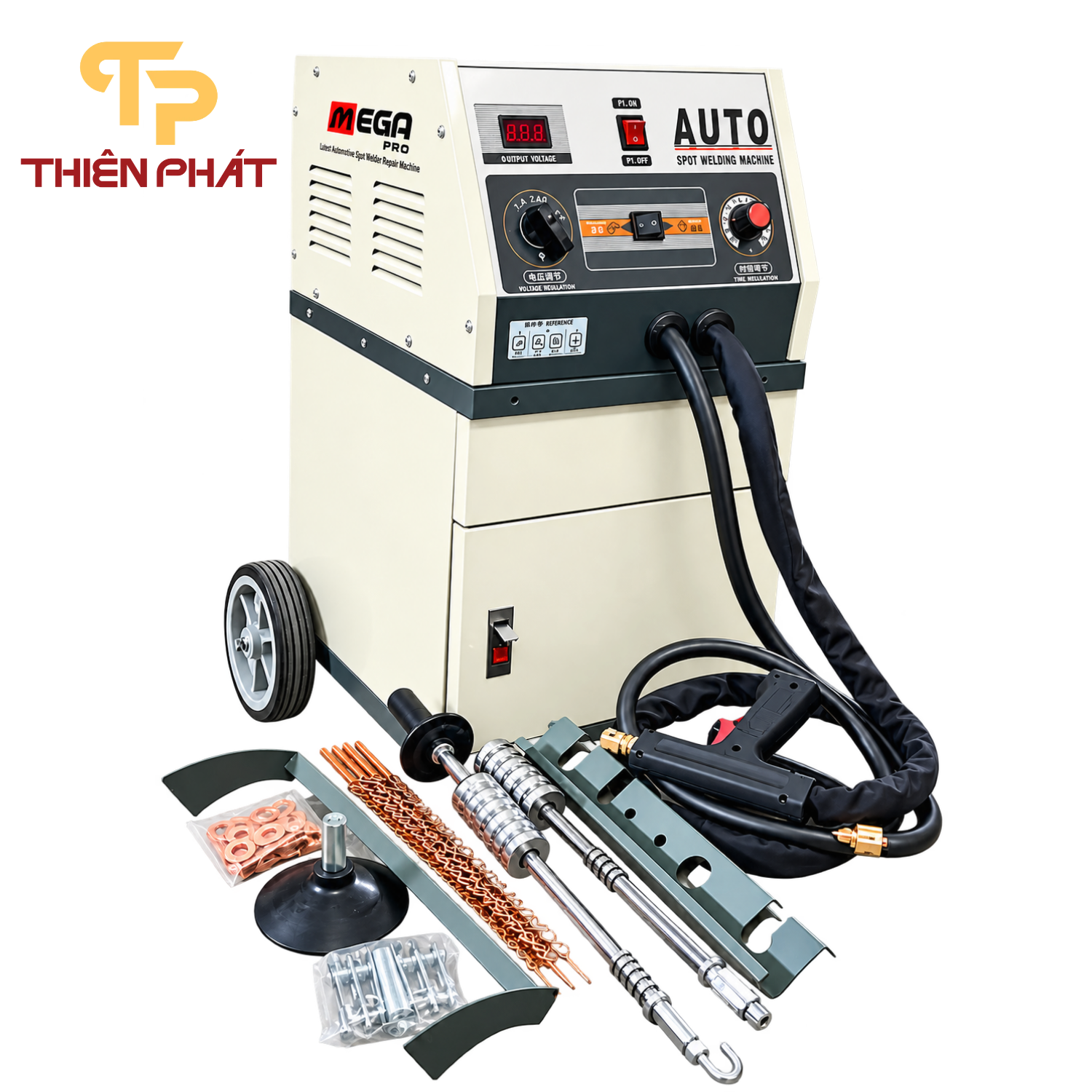 Máy hàn rút tôn xe đẩy MegaPro – Thiết bị sửa chữa thân vỏ ô tô