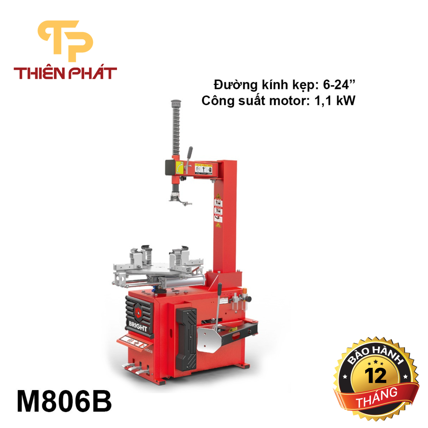 Máy ra vào lốp xe máy, xe điện, xe sân gôn liên doanh Italia Bright M806B