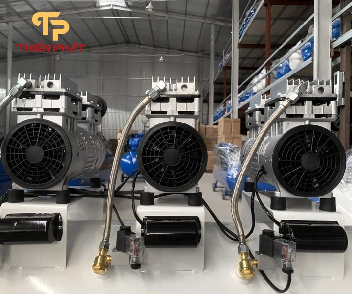 MÁY NÉN KHÍ KHÔNG DẦU, GIẢM ÂM MODEL TM-OF1100*3-180L PEGALION