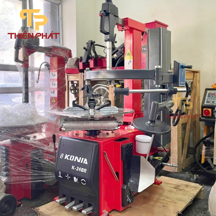 Máy tháo lốp ô tô cần gật gù, kèm bộ hỗ trợ Konia K-24BR - 10-22 Inch