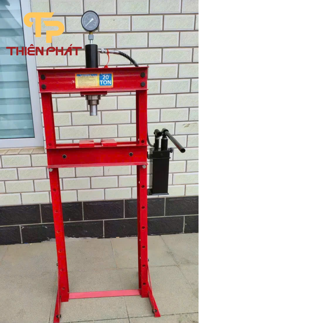 Bàn ép thủy lực 20 tấn có đồng hồ Thiên Phát TP36