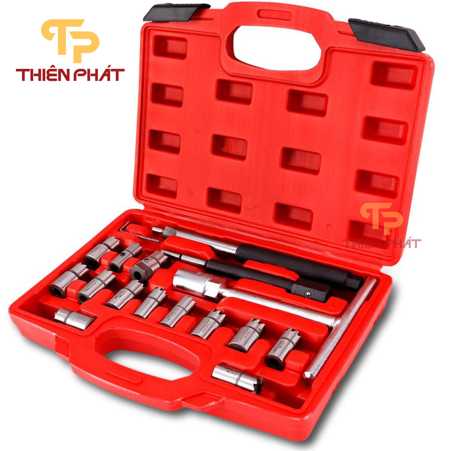 Bộ dụng cụ làm sạch lỗ kim phun, vệ sinh sam béc dầu diesel Thiên Phát TP1657