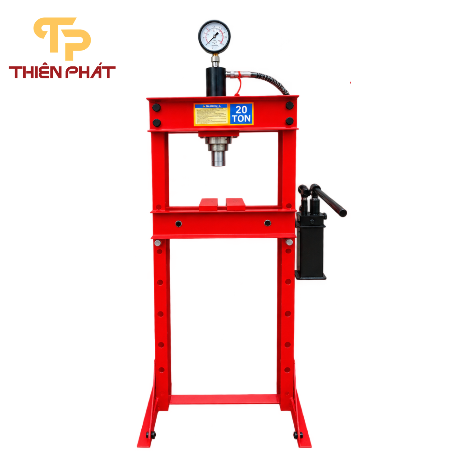 Bàn ép thủy lực 20 tấn có đồng hồ Thiên Phát TP36