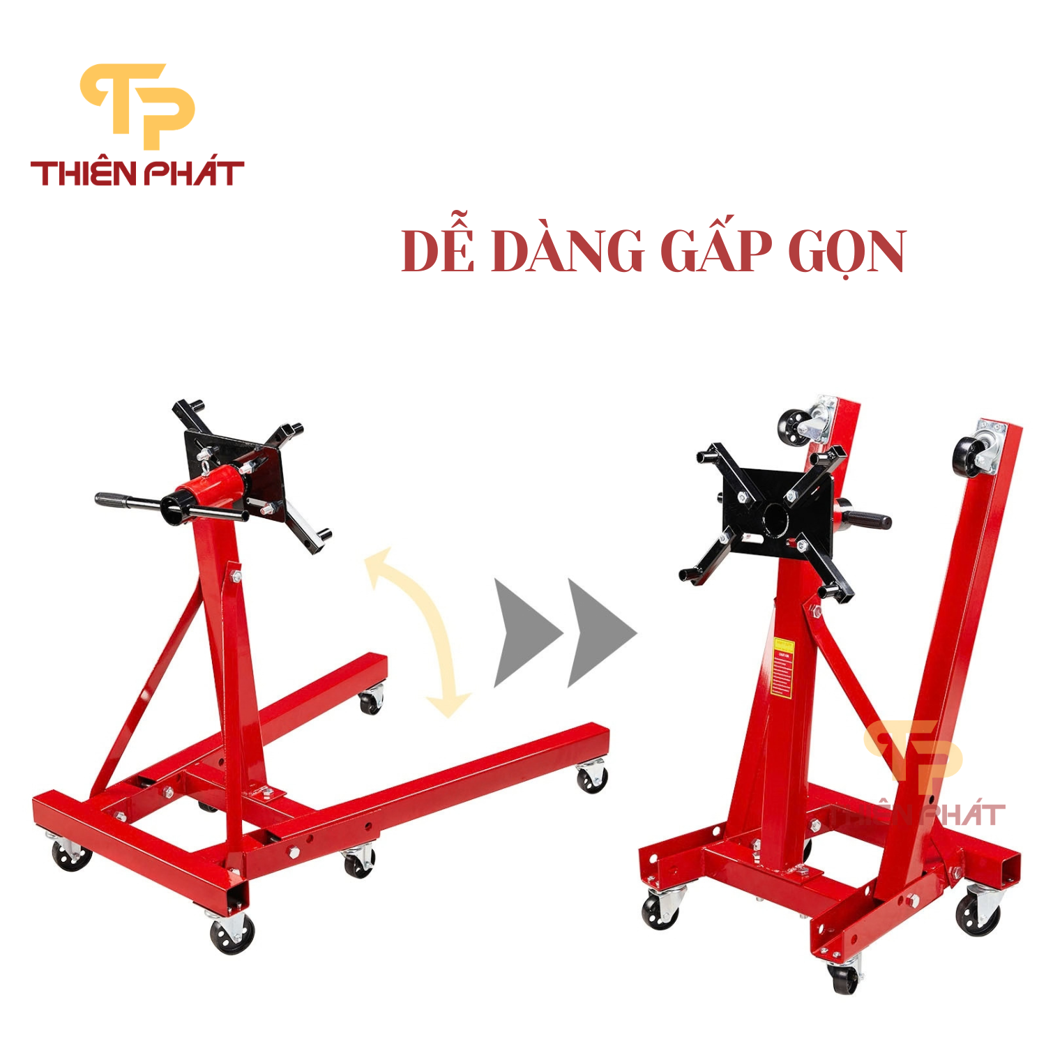 Giá treo tháo lắp động cơ ô tô 900kg Thiên Phát TP231