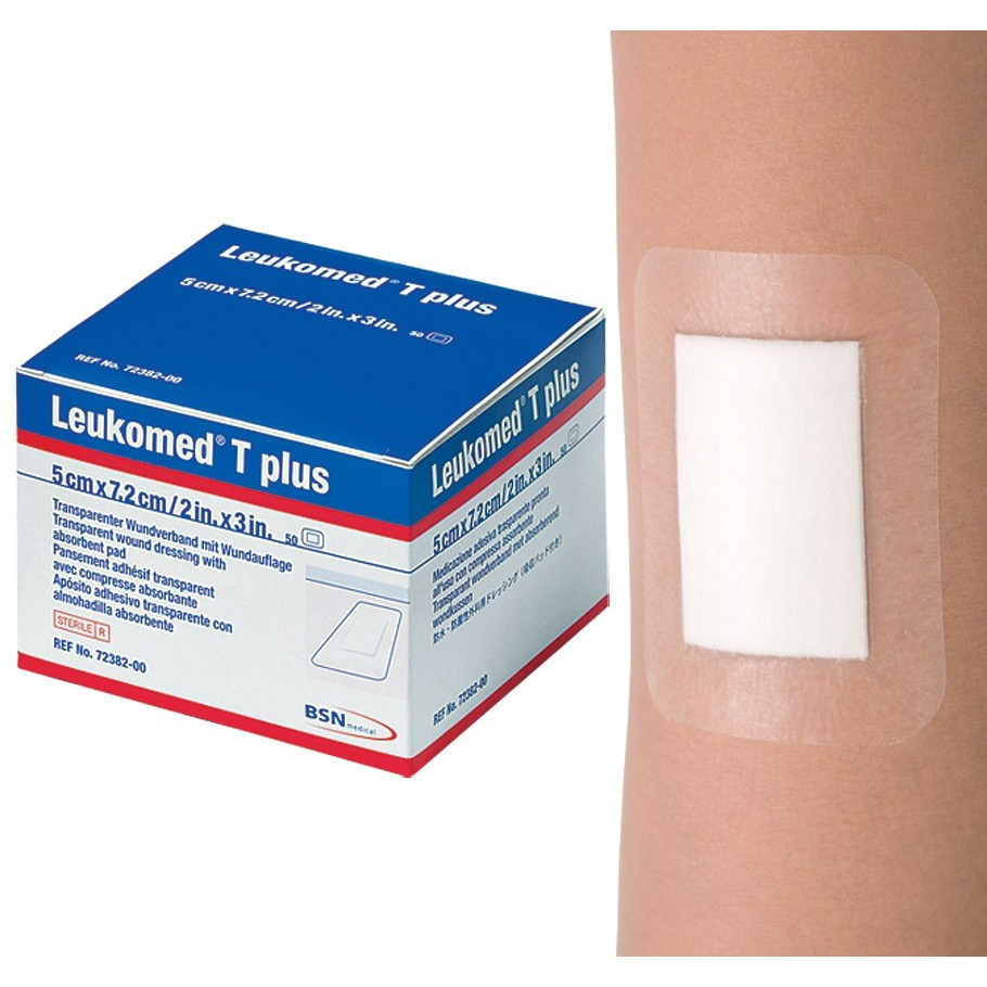 LEUKOMED® T PLUS-5cm*7,2cm-BĂNG HẬU PHẪU TRONG SUỐT
