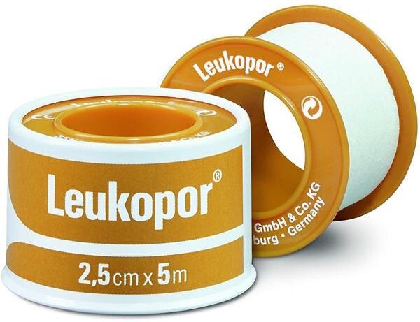 LEUKOPOR-2,5cm*5m-BĂNG DÍNH Y TẾ DÙNG CHO DA NHẠY CẢM-With snap ring
