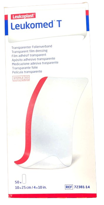 LEUKOMED® T-10cm*25cm-BĂNG VẾT THƯƠNG HẬU PHẪU TRONG SUỐT