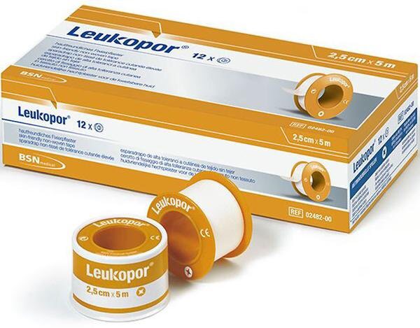 LEUKOPOR-2,5cm*5m-BĂNG DÍNH Y TẾ DÙNG CHO DA NHẠY CẢM-With snap ring