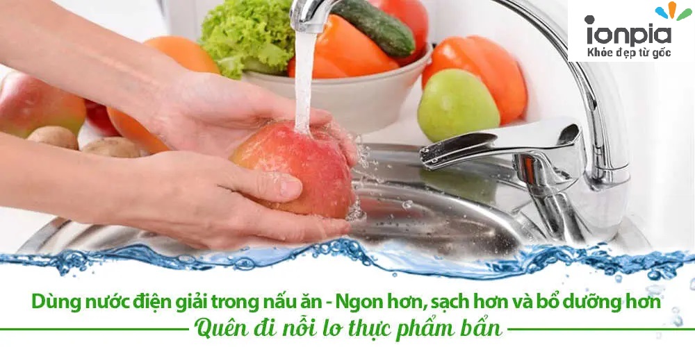 Hướng dẫn sử dụng nước ion kiềm trong nấu ăn