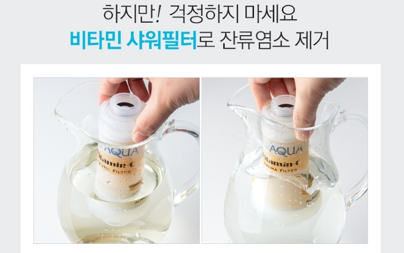 Lõi lọc vitamin C loại bỏ tới 99% lượng clo dư thừa trong nước máy