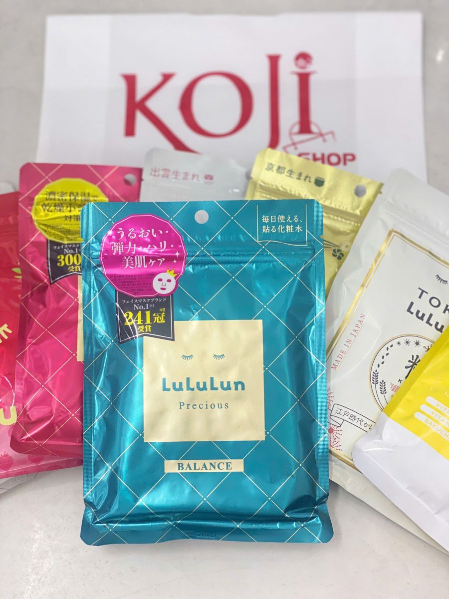 Mặt nạ giấy Lululun Precious Green Balance 4KS gói 7 miếng
