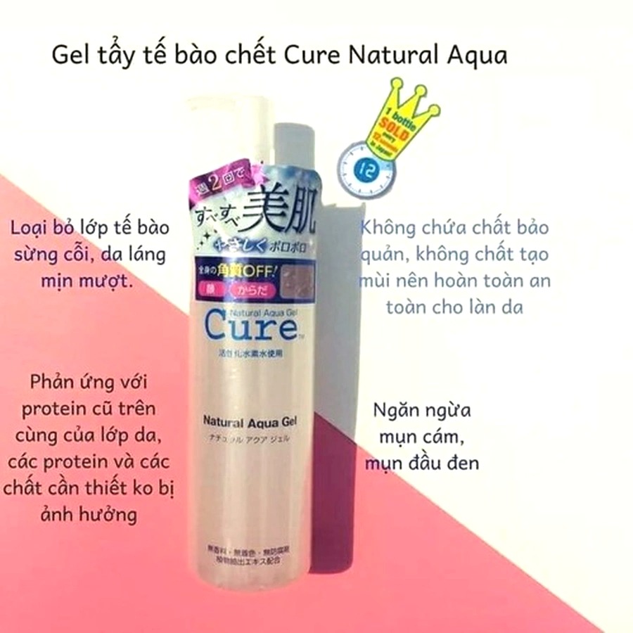 Gel tẩy da chết Cure Nature Aqua Gel