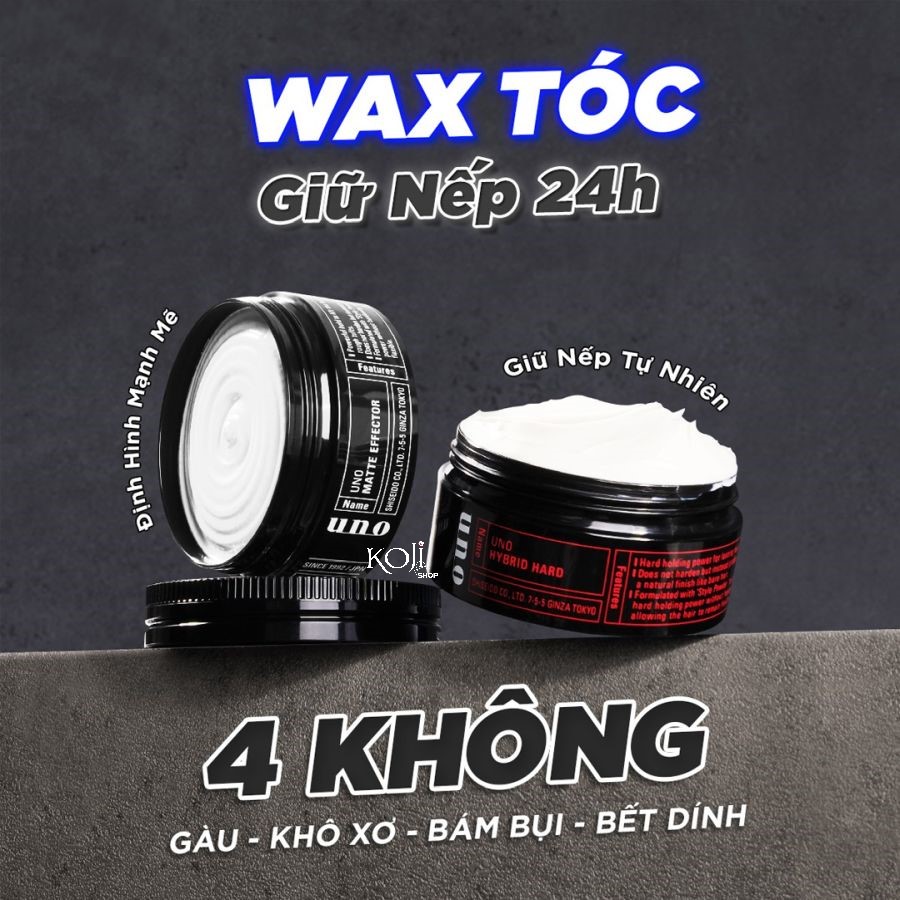 Sáp vuốt tóc nam mùi thơm chính hãng giá rẻ Gatsby Styling Wax Mat & Hard  hộp sáp lọ to 75g vuốt tóc khô giữ nếp cứng tạo kiểu Side Blow bôi