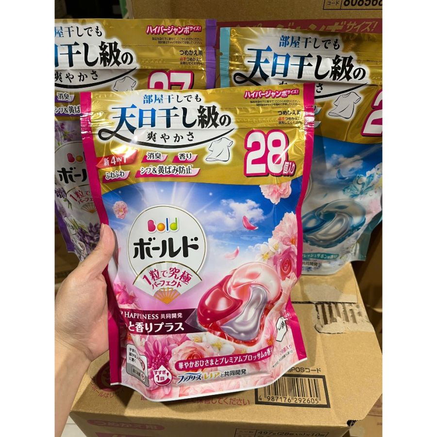 Viên giặt xả Gel Ball Bold 4 in 1 - 28 viên