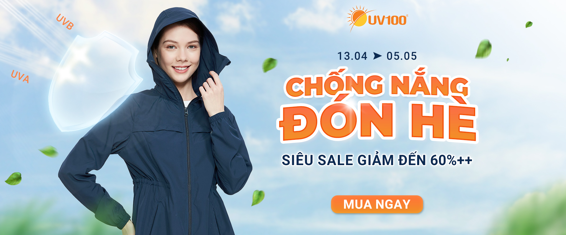 Áo khoác chống nắng UV100