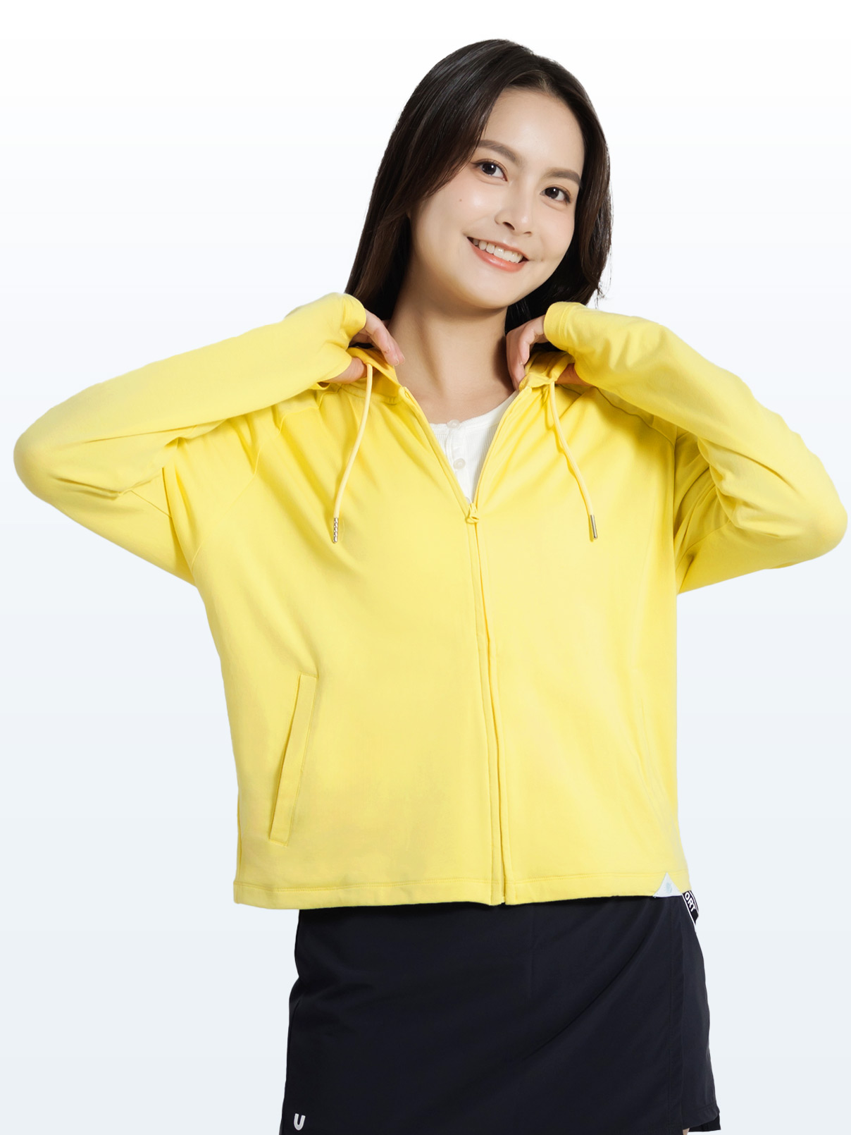 Áo khoác chống nắng nữ UV100 AA24086 cotton lụa thoáng mát