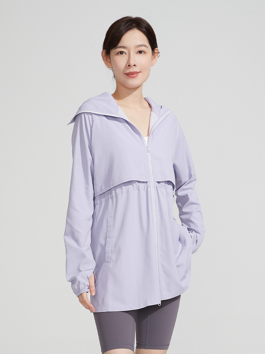 Áo khoác chống nắng nữ UV100 Suptex-Cool AL24060 vành nón rời