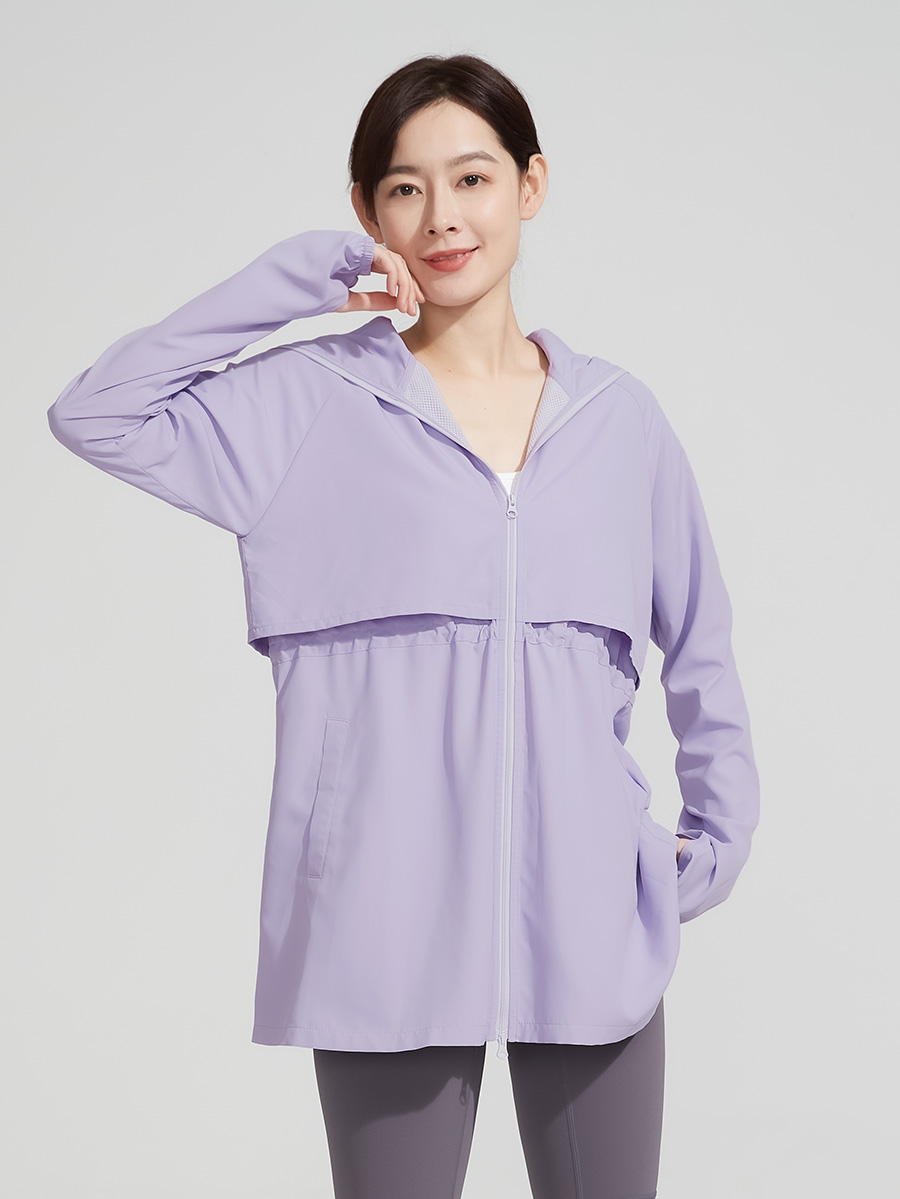 Áo khoác chống nắng nữ UV100 Suptex-Cool AL24060 vành nón rời